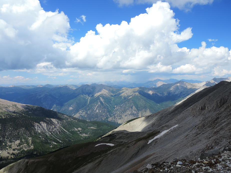 View from top of Mount Antero, Colorado