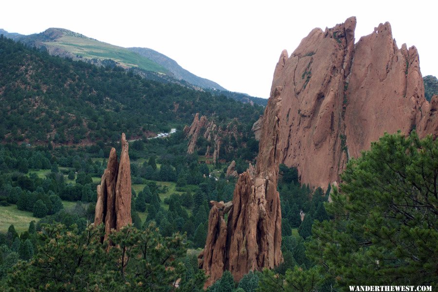 View fron Sleeping Giant on a Rainy Day, Garden of the Gods