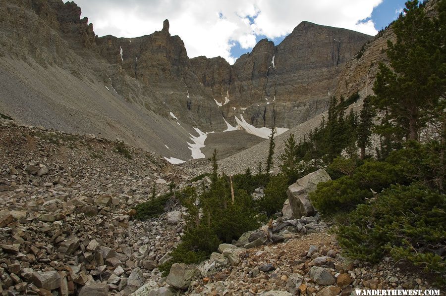 View Into Wheeler Peak Cirque