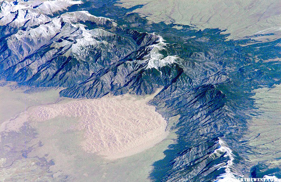 View of Great Sand Dunes from space