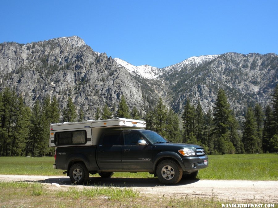 View of Sawtooths from Atlanta