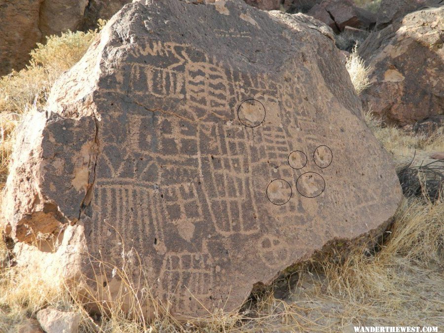 Volcanic Tablelands petroglyph vandalism.