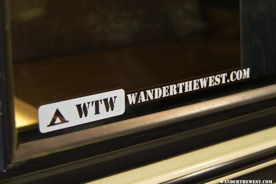 wanderthewest decal