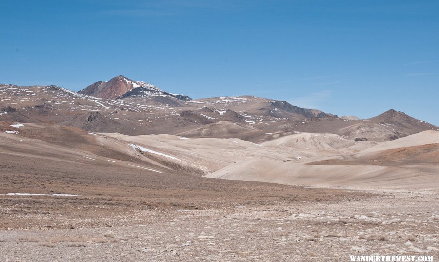 White Mt. Peak above the pastel plateau