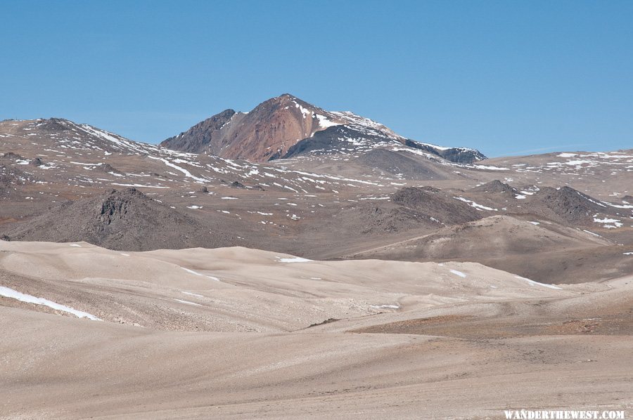 White Mt. Peak above the pastel plateau